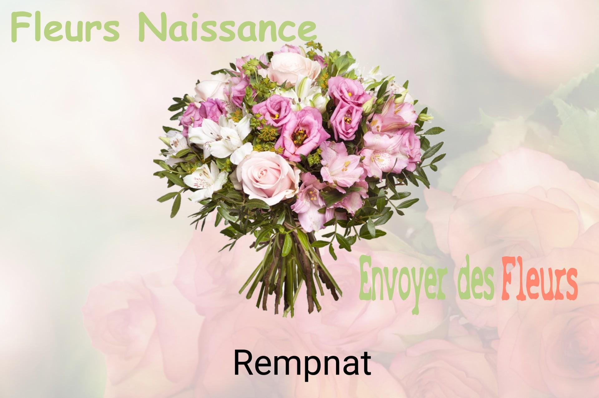 Bouquet de fleurs de naissance livré à Rempnat